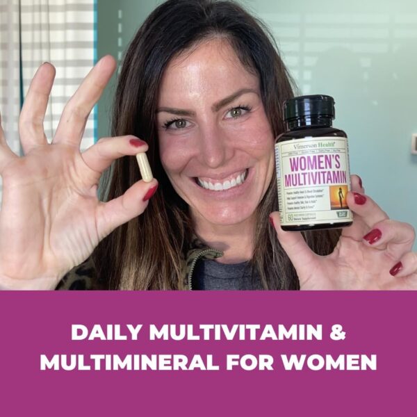 Multivitamin for Women - Womens Multivitamin & Multimineral Supplement for Energy, Mood, Hair, Skin & Nails - Womens Daily Multivitamins A, B, C, D, E, Zinc, Calcium & More. Women's Vitamins Capsules - Image 9