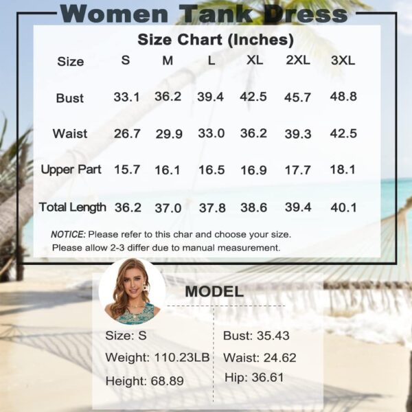 elescat Summer Dresses for Women Casual Sleeveless Tshirt Beach Flowy Tank Sundresses with Pockets - Image 6