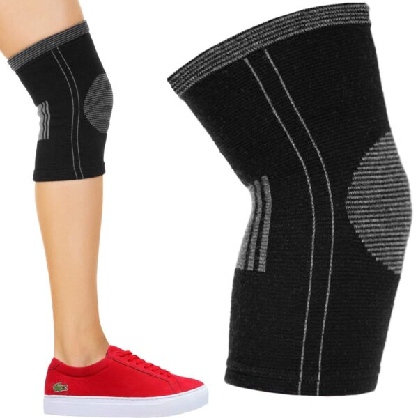 SocksLane Cotton Compression Knee Sleeves - 2 Support Braces for Arthritis, Meniscus Tear, Joint Pain Relief, Circulation, Swelling, ACL MCL, Post-surgery Recovery - Soft and Comfortable Men & Women - Image 6