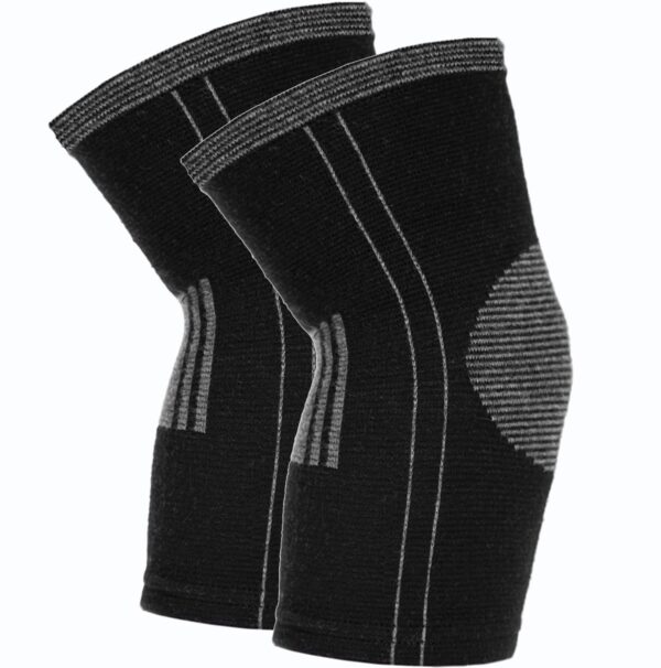 SocksLane Cotton Compression Knee Sleeves - 2 Support Braces for Arthritis, Meniscus Tear, Joint Pain Relief, Circulation, Swelling, ACL MCL, Post-surgery Recovery - Soft and Comfortable Men & Women - Image 2