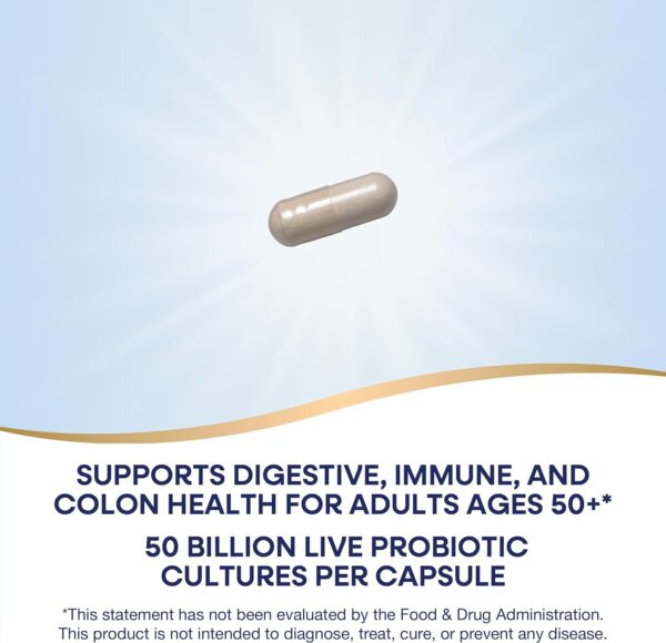 Nature's Way Fortify Age 50+ Probiotic + Prebiotic, Colon, Digestive, and Immune Health Support*, 30 Capsules - Image 6