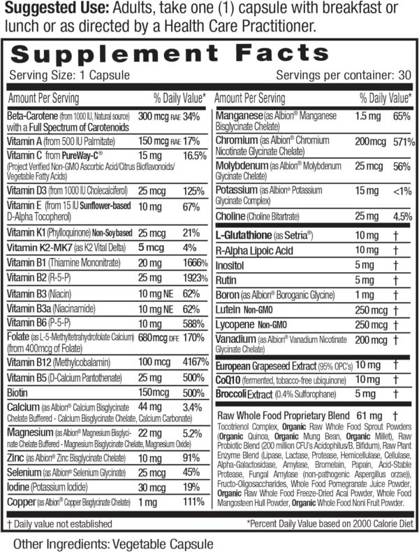 EMERALD LABS Women's 45+ 1-Daily Multi - Complete Multivitamin for Comprehensive Support, Bone & Heart Health* - Designed for Women 45+ - Gluten-Free & Vegetarian - 30 Vegetable Capsules - Image 3