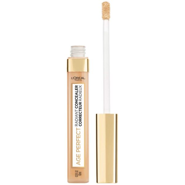 L'Oreal Paris Age Perfect Radiant Concealer with Hydrating Serum and Glycerin, Natural Beige - Image 2