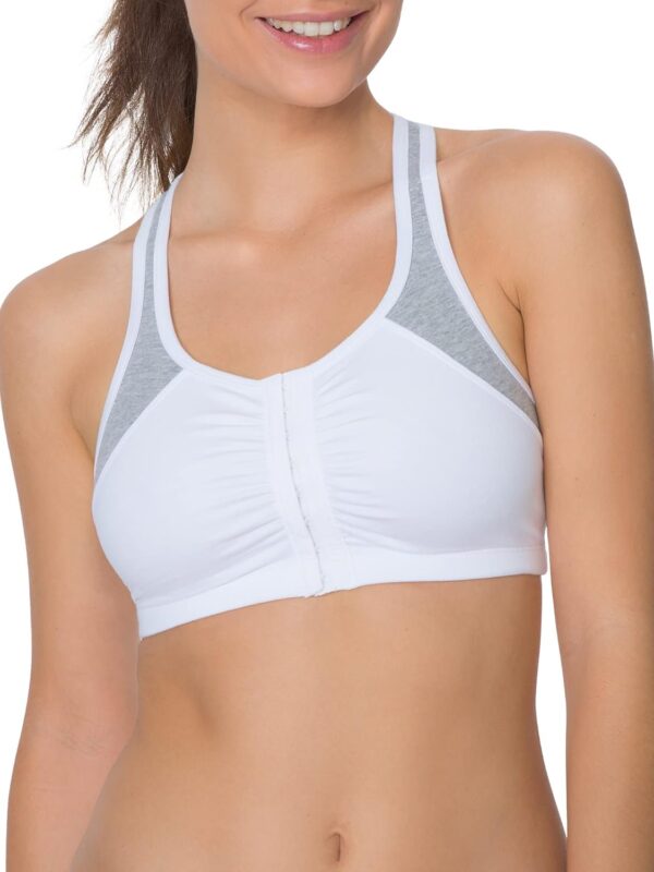 Fruit of the Loom Women's Front Close Builtup Sports Bra - Image 3