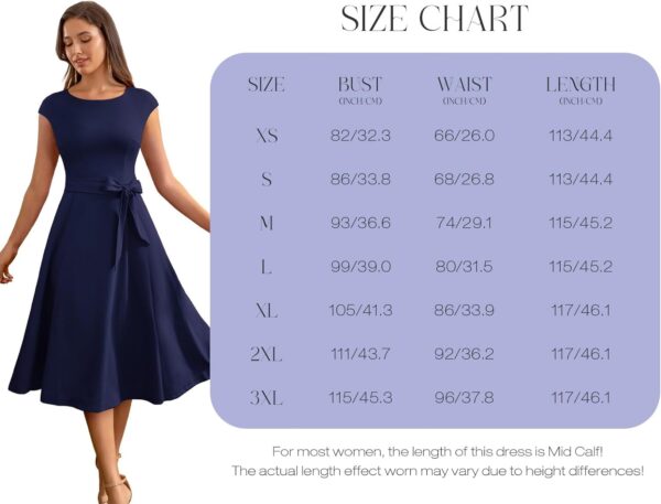 DRESSTELLS Women's Cocktail Dresses 2024 Modest Wedding Guest Dress, Graduation Prom & Bridesmaid - Image 6