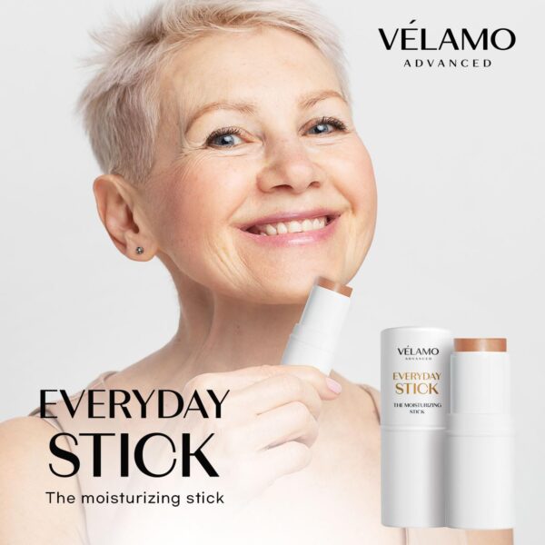 VELAMO ADVANCED Everyday Beauty Stick: Everyday Makeup Solution for Older Women and Mature Skin - Age-Defying Beauty Stick - Hydrating and Nourishing Moisturizer Stick for Face and Body - Image 3