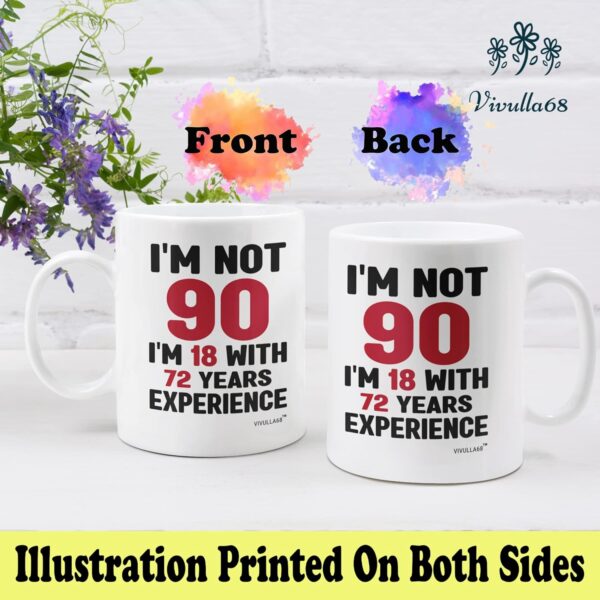 90th Birthday Gifts For Women Men, 90 Year Old Birthday Gifts For Women, 90th Birthday Gift Ideas, Gifts For 90 Year Old Woman Man, 90 Yr Old Birthday, 90th Birthday Cups For Grandma Grandpa - Image 4