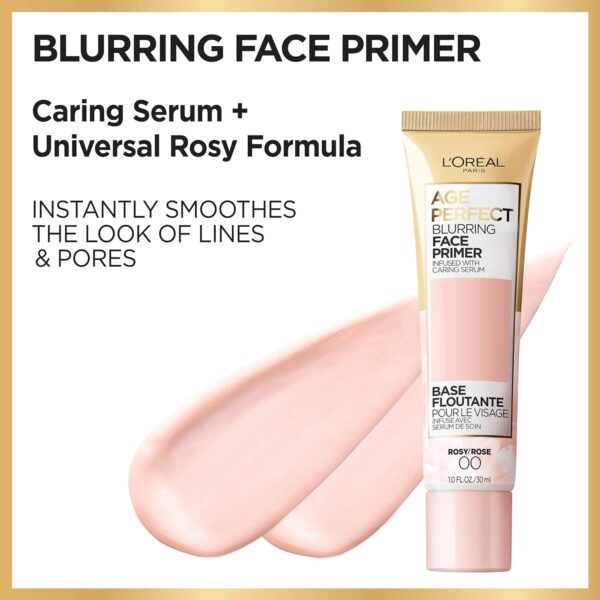 L'Oreal Paris Age Perfect Face Blurring Primer Infused with Caring Serum Smoothes Liners and Pores - Image 4