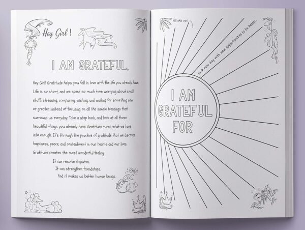 Hey Girl! Empowering Journal for girls: To Develop Gratitude and Mindfulness through Positive Affirmations - Image 5