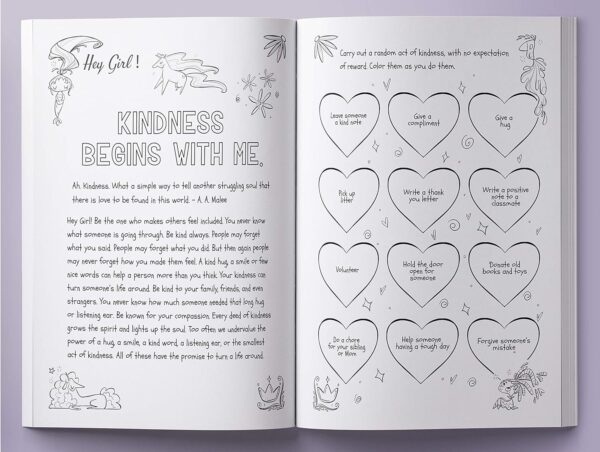 Hey Girl! Empowering Journal for girls: To Develop Gratitude and Mindfulness through Positive Affirmations - Image 11