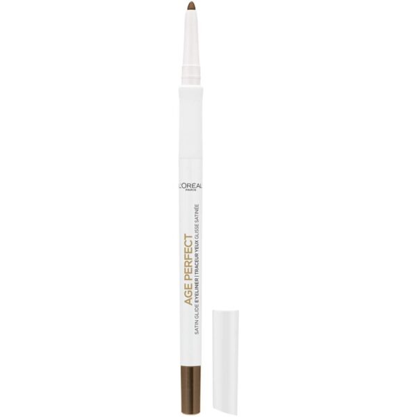 L'Oreal Paris Age Perfect Satin Glide Eyeliner with Mineral Pigments, Brown - Image 2