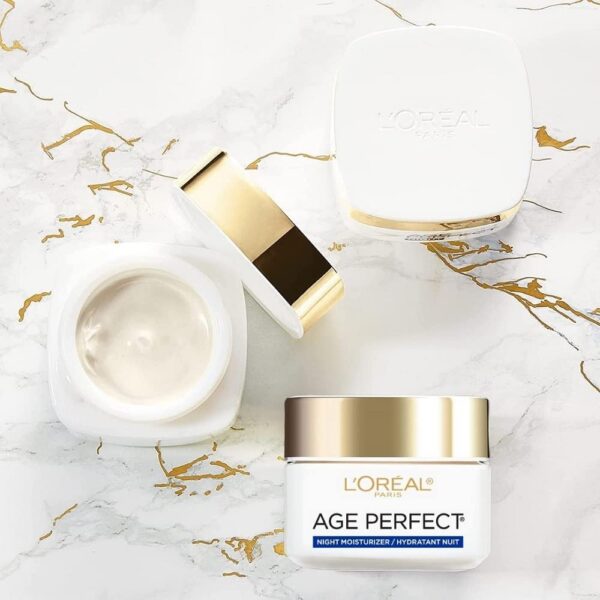 L'Oreal Paris Skin Care Age Perfect Night Cream, Anti-Aging Face Moisturizer With Soy Seed Proteins, 2.5 Oz - Image 11