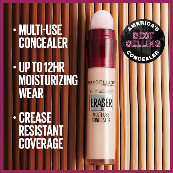 Maybelline Instant Age Rewind Eraser Dark Circles Treatment Multi-Use Concealer, 140, 1 Count (Packaging May Vary) - Image 5