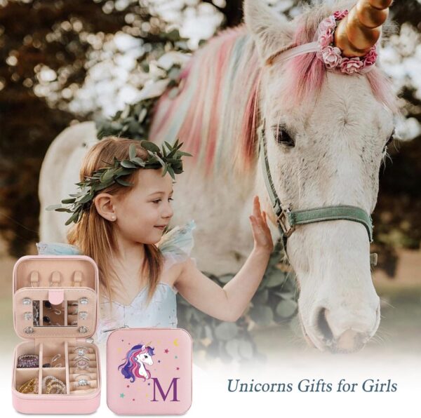 Unicorn Gifts for Girl Women - Unicorn Gift for 4-16 Year Old Girl | Birthday for Daughter Granddaughter Niece | Teenage Teen Tween Girl Gift Idea | Small Travel Jewelry Case Box | A - Image 5