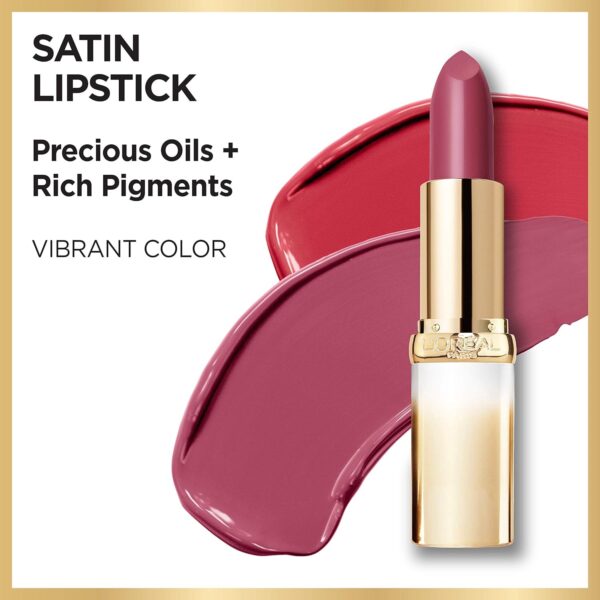 L’Oréal Paris Age Perfect Satin Lipstick with Precious Oils, 208 Subtle Primrose, 0.13 Ounce - Image 4