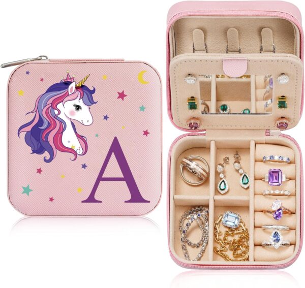 Unicorn Gifts for Girl Women - Unicorn Gift for 4-16 Year Old Girl | Birthday for Daughter Granddaughter Niece | Teenage Teen Tween Girl Gift Idea | Small Travel Jewelry Case Box | A - Image 2