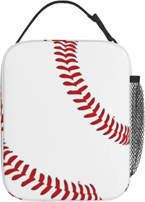 Personalized Baseball Sports Lunch Box Reusable Insulation Lunch Bag Ice Packs Containers Tote Handbag For Women Men Teens Girls - Image 4