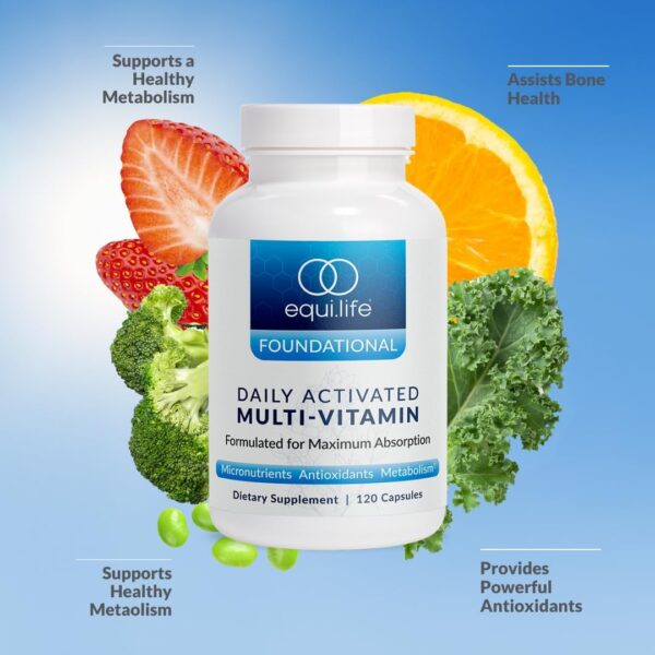 Equilife - Daily Activated Multi-Vitamin, 21 Essential Vitamins & Minerals, Antioxidant-Rich Formula, Supports Immunity, May Help Boost Energy & Improve Mood, Supports Overall Health (30 Servings) - Image 4