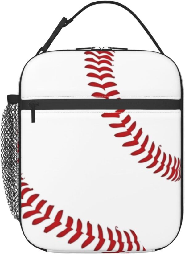 Personalized Baseball Sports Lunch Box Reusable Insulation Lunch Bag Ice Packs Containers Tote Handbag For Women Men Teens Girls - Image 2