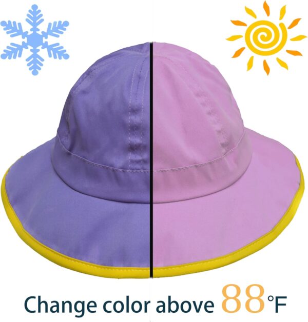 Sun Hat for Kids, Sun protection, Color Changes for fun, soft and adjustable, for baby Girls and Boys, unisex - Image 4