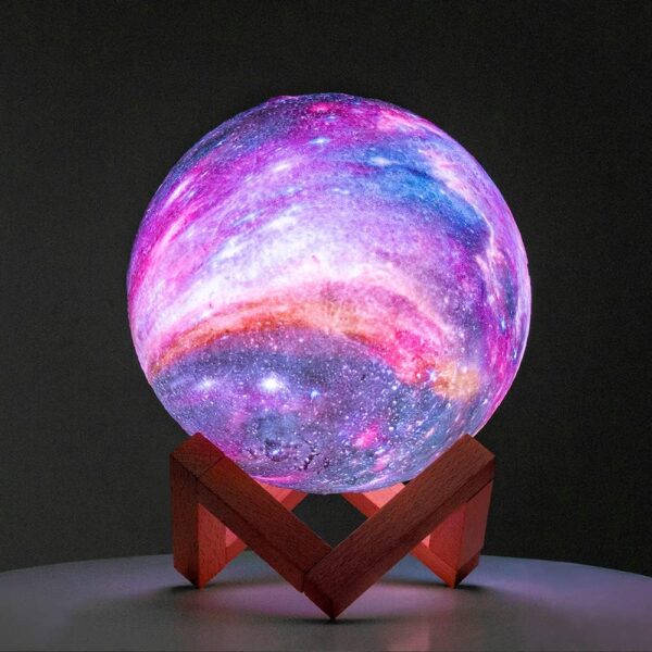 BRIGHTWORLD Moon Lamp Galaxy Lamp 5.9 inch 16 Colors LED 3D Moon Light, Remote & Touch Control Moon Night Light Gifts for Girls Boys Kids Women Birthday - Image 7