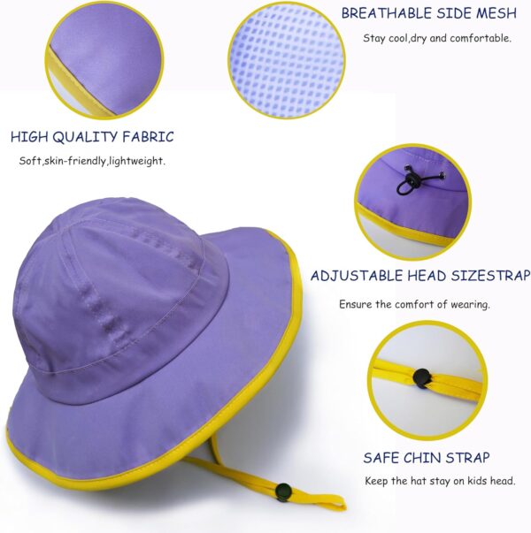 Sun Hat for Kids, Sun protection, Color Changes for fun, soft and adjustable, for baby Girls and Boys, unisex - Image 5