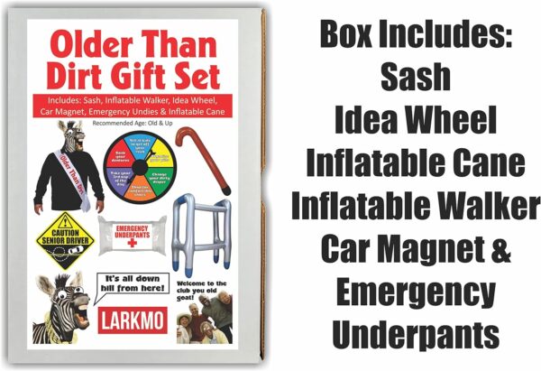 Funny Prank Gag Kit Set for Any Year Old Dad, Mom, Grandma, Grandpa, Men, Women & Even Teenagers, This Over Hill Retirement Joke for Old People Home and Office. - Image 3