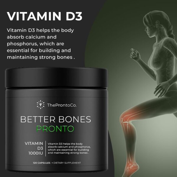 Better Bones, Dietary Supplement - Vitamin D-3 1000 IU - 120 Softgels - Supplement to Support Bone, Joint, and Immune Health - Image 3