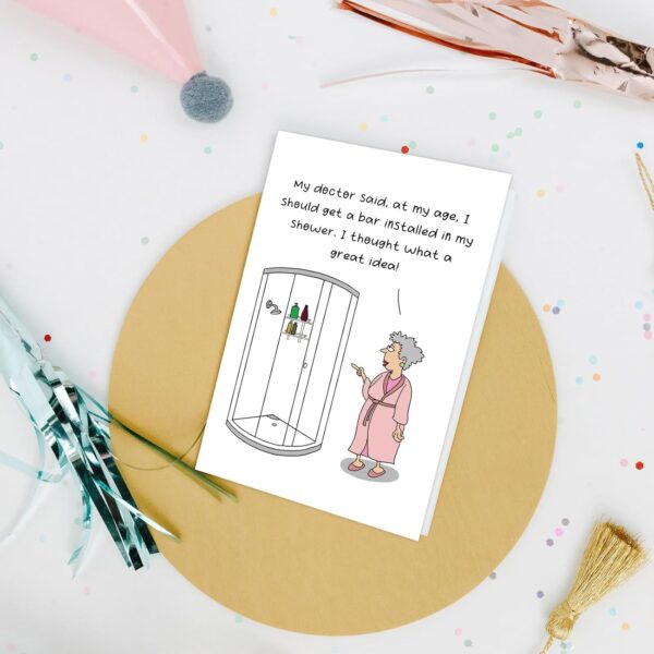 Nchigedy Funny Getting Older Birthday Card for Mom Wife, Humorous Birthday Card for Sister Aunt, Old Age Birthday Card for Women Female Friend, 50th 60th 70th Birthday Card for Grandma - Image 5