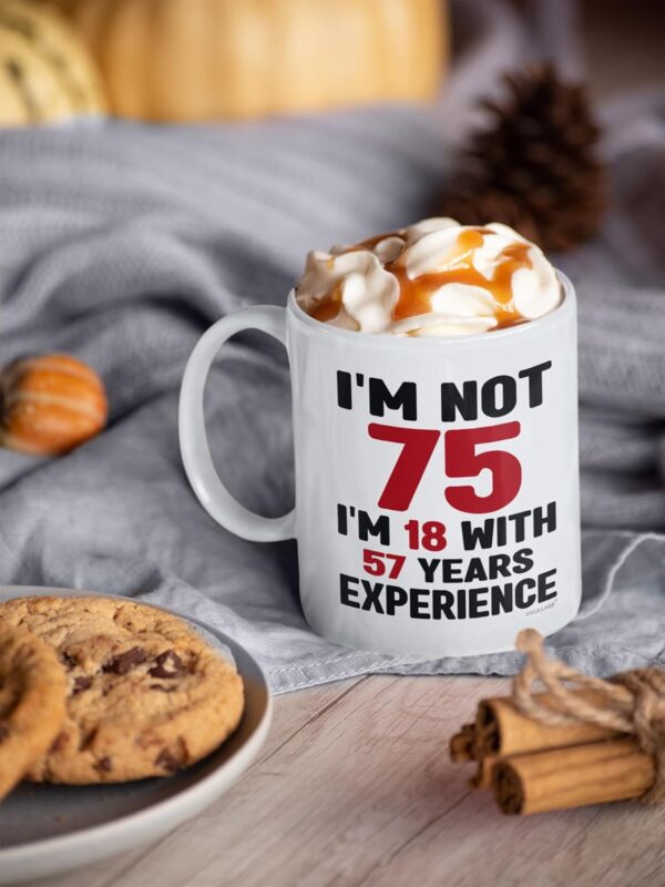 75th Birthday Coffee Mug - 75th Birthday Gifts for Men and Women - Vintage 1949, Best Gifts for Her, Him, Mom, Dad, Grandma, Grandpa - 75 Year Old Man or Woman, 75th Bday Presents Ideas 11oz Cup - Image 7