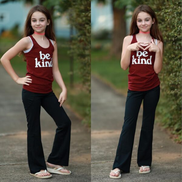 BIG ELEPHANT Girl's Flare Leggings with Pockets, Kids Bootcut Yoga Pants, High Waisted Bell Bottoms for Dance - Image 3