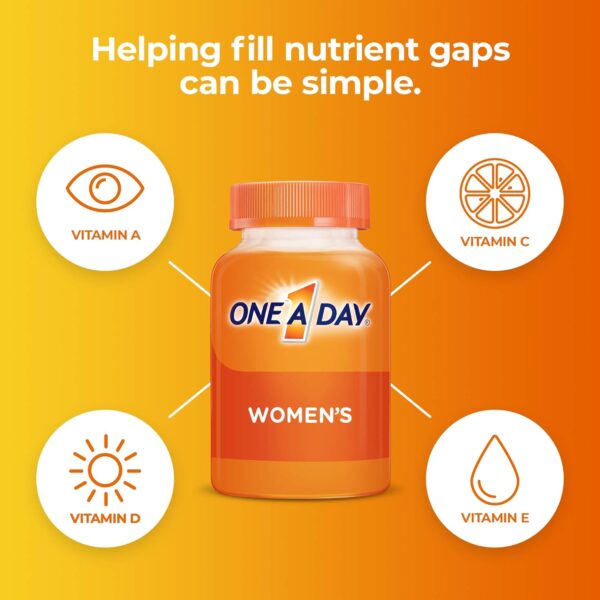 One A Day Women’s Multivitamin Gummies, Multivitamin For Women with Vitamin A, C, D, E and Zinc for Immune Health Support*, Calcium & more, 170 count - Image 4