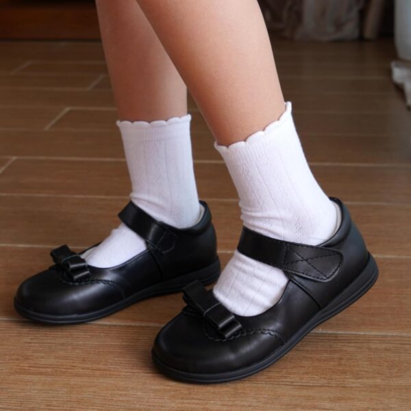 Looching 5 Pairs Toddler Baby Girls Mesh Thin Socks Summer Ruffle White Cotton Soft Low Cut Ankle Dress Socks for 2-8T Kids - Image 7