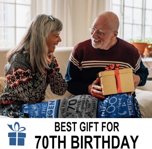 70th Birthday Gifts for Men, Best 70th Birthday Gifts for Men, 70 Year Old Birthday Gifts for Men, Funny 70th Birthday Gift Ideas for Men, 1954 70th Birthday Gifts for Men Blanket 50"X60" - Image 8