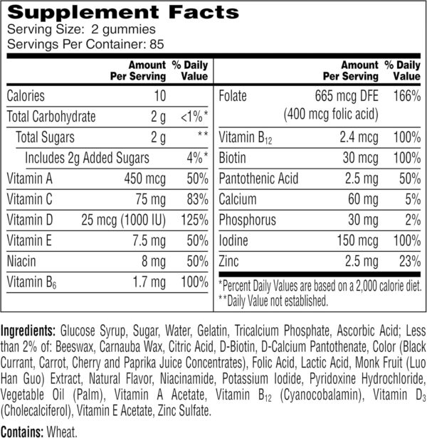 One A Day Women’s Multivitamin Gummies, Multivitamin For Women with Vitamin A, C, D, E and Zinc for Immune Health Support*, Calcium & more, 170 count - Image 12