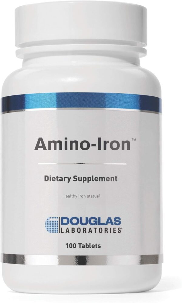 Douglas Laboratories Amino-Iron | Highly Absorbable Iron/Amino Acid Supplement | 100 Tablets - Image 2