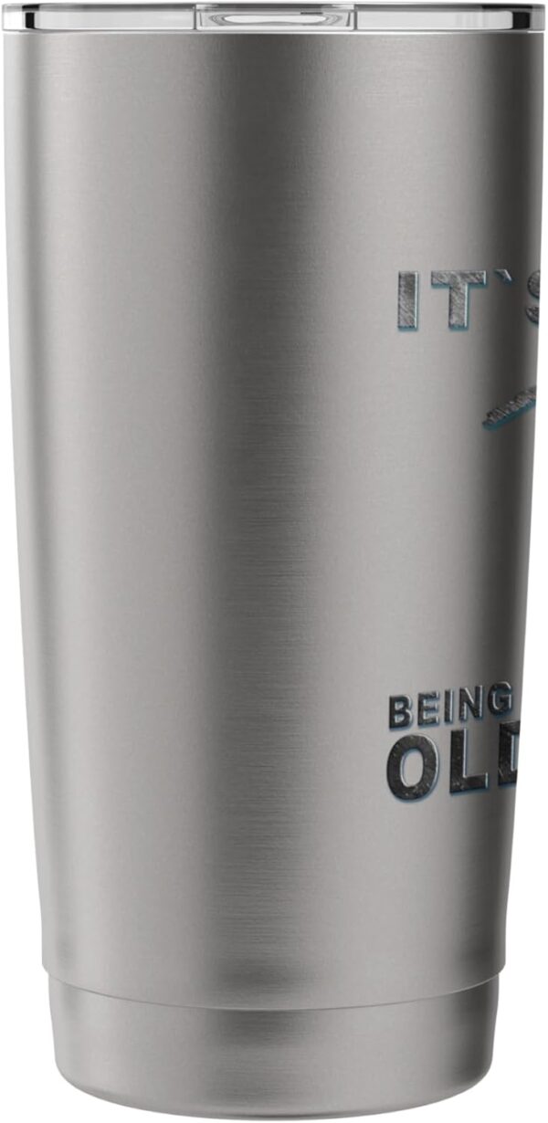 It's weird being the same age as old people. wakeboard Stainless Steel Insulated Tumbler - Image 5