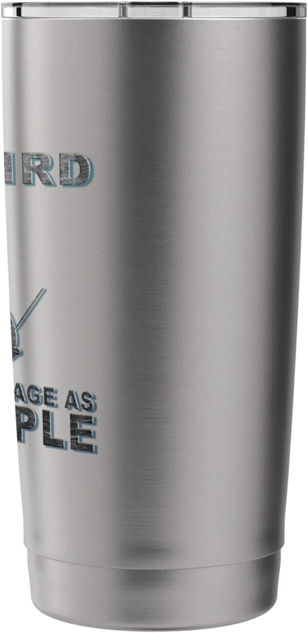 It's weird being the same age as old people. wakeboard Stainless Steel Insulated Tumbler - Image 3