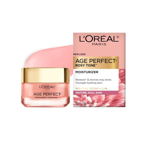 L'Oreal Paris Age Perfect Rosy Tone Anti-Aging Face Moisturizer, Renew & Revive Healthy Tone, 1.7 oz - Image 2