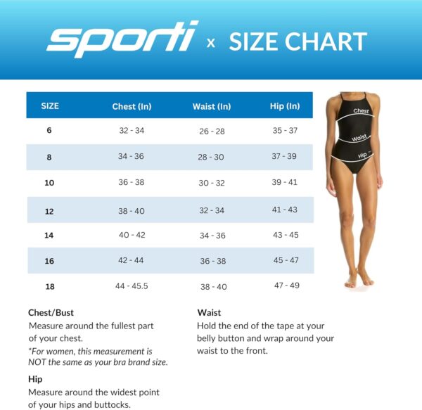 Sporti Women's One Piece Swimsuits Conservative Cut, Hydrolast Tech, Printed Bathing Suit for Missy, Girl Leg Swimsuit Women - Image 6