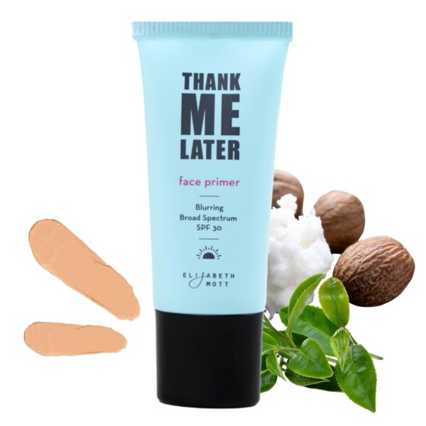 Elizabeth Mott Thank Me Later Blurring Face Primer SPF30 - Liquid Base Primer for Perfect Skin Makeup Application and All-Day Wear - Cruelty-Free Long-lasting Hydrating Makeup Gripping Formula, 30 g - Image 2