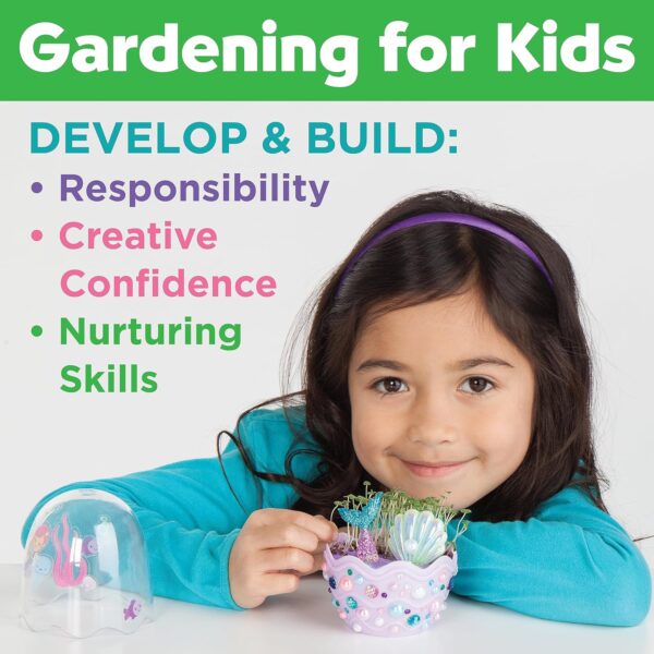 Creativity for Kids Mini Garden Mermaid Terrarium Kit - Crafts and Gifts for Girls Ages 6-8+, Stocking Stuffers - Image 8