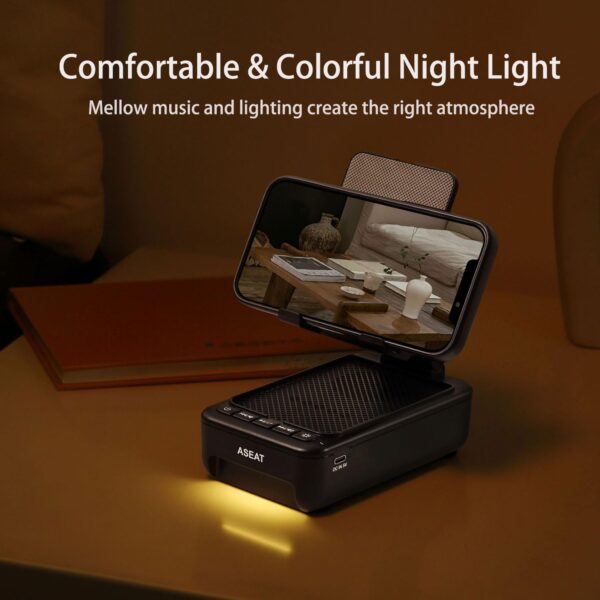 Gifts for Men Him, Cell Phone Stand with Bluetooth Speaker&Led Color Changing Light, Unique Gifts for Women Dad Her Husband, Birthday Gifts for Men - Image 5