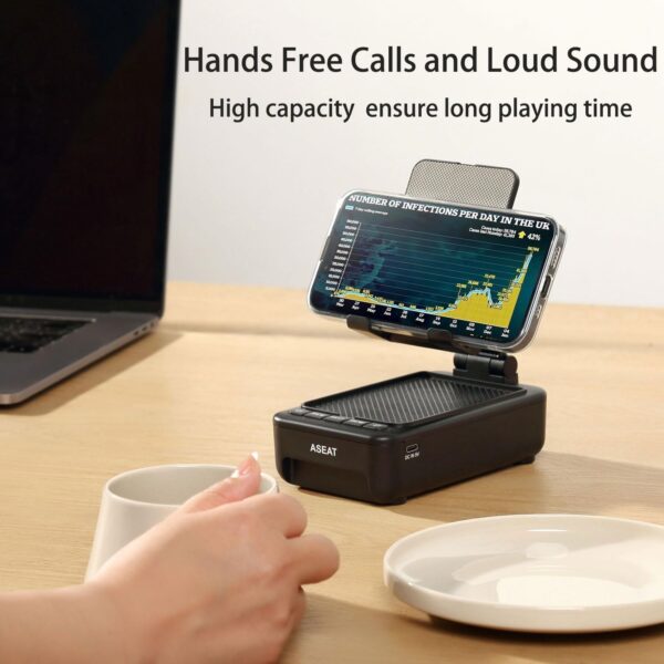 Gifts for Men Him, Cell Phone Stand with Bluetooth Speaker&Led Color Changing Light, Unique Gifts for Women Dad Her Husband, Birthday Gifts for Men - Image 9