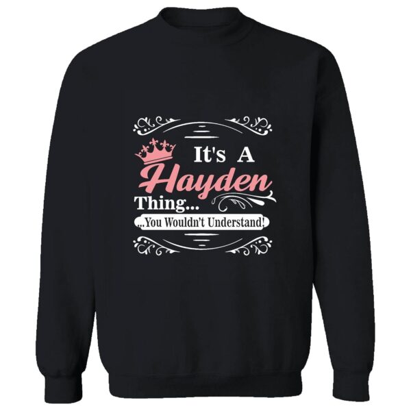 Hayden Gift Show Your Lifestyle Style to Friends Trendy for Every Age Group Black Muticolor Unisex Sweatshirt - Image 2