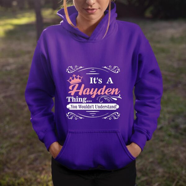 Hayden Gift Show Your Lifestyle Style to Friends Trendy for Every Age Group Black and Muticolor Unisex Hoodie - Image 4