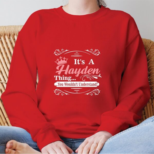 Hayden Gift Show Your Lifestyle Style to Friends Trendy for Every Age Group Black Muticolor Unisex Sweatshirt - Image 3