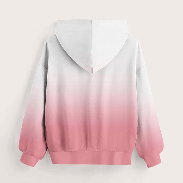 Girls Cute Hoodies Oversized Long Sleeve Gradient Neon Sweatshirts Tween Clothes Tie Dye Tops With Pockets 2-14 Years - Image 4