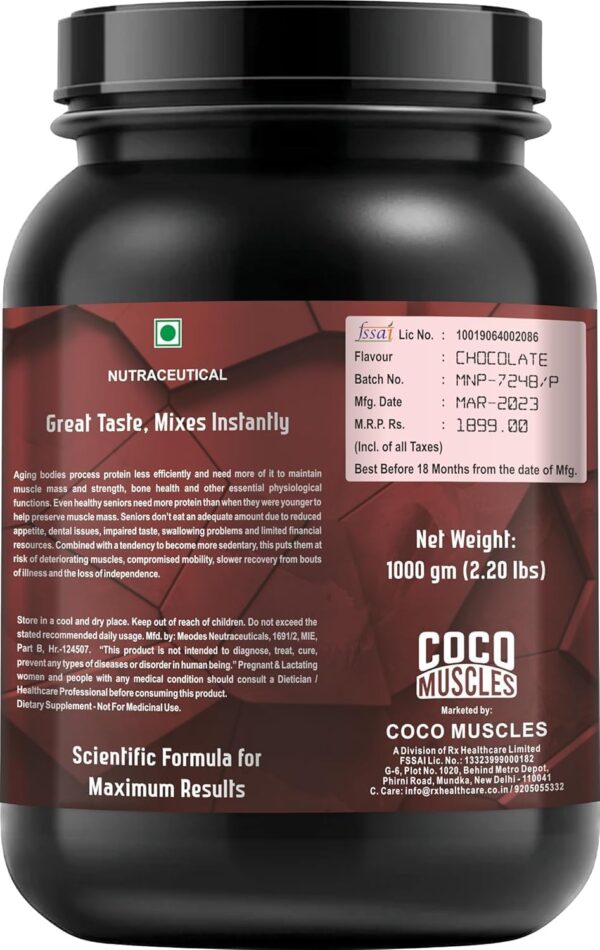 Protein Powder Supplement for Grandparents, Senior Citizens | Protein Powder for Elders, 40+ & Old Age Men & Women ||with Free Triphala Capsules Helps with Gut Health, Constipation ||-1KG - Image 4