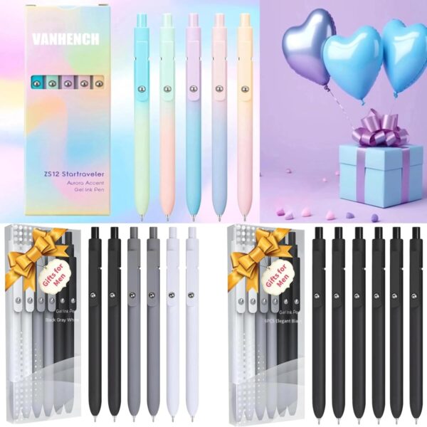 Teen Easter Basket Stuffers, Birthday Gifts for Women, Preppy Stuff, Teen Girl Gifts Trendy Stuff, Aesthetic Pens for Journaling, Cool Stuff, Gifts for 8 9 10 11 12 13 14 Year Old Girl(5 Pcs Gradient) - Image 8